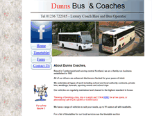 Tablet Screenshot of dunnscoaches.com